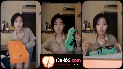คลิปหลุดไลฟ์สด หลุดแม่ค้าขายรองเท้าออนไลน์ในแอพ bigo แอพสายเซ็กซี่จุกนมโผล่หุ่นหน้าน่าเย็ดจัด