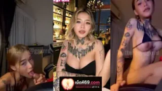 คลิปหลุดโอลี่แฟนน้องยาหยี สาวไทยสักลายสุดน่าเย็ด